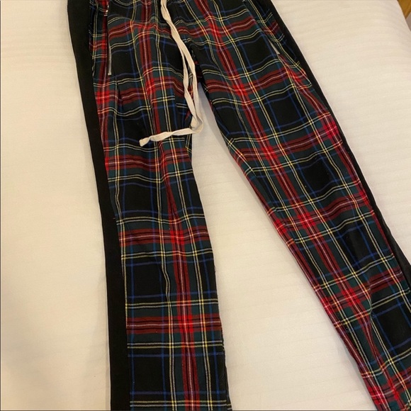 Plaid zipper sweatpants - Picture 5 of 10